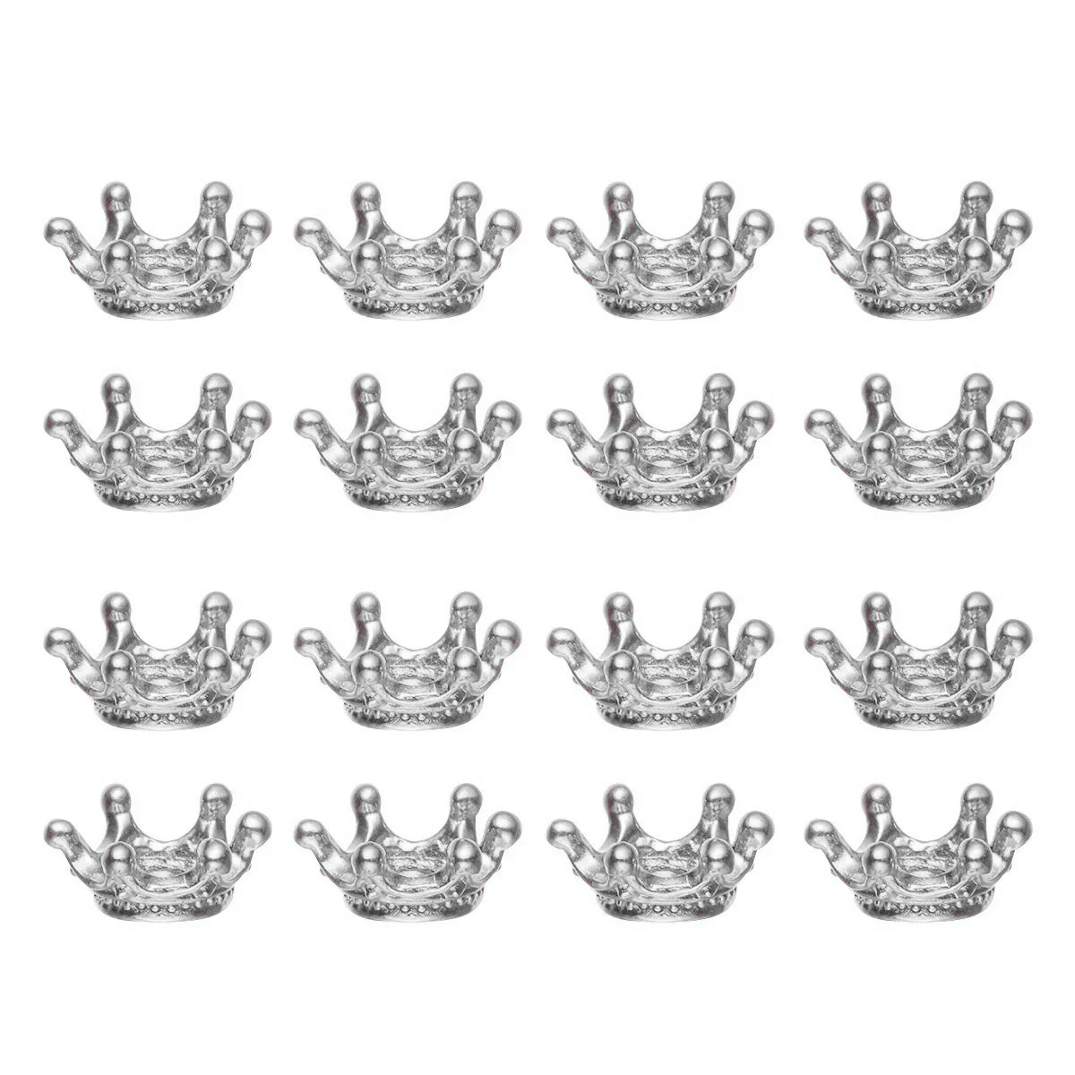 

20 шт. корона DIY аксессуары сплав аксессуары ручной работы для ювелирных изделий головной убор игрушки (серебро)