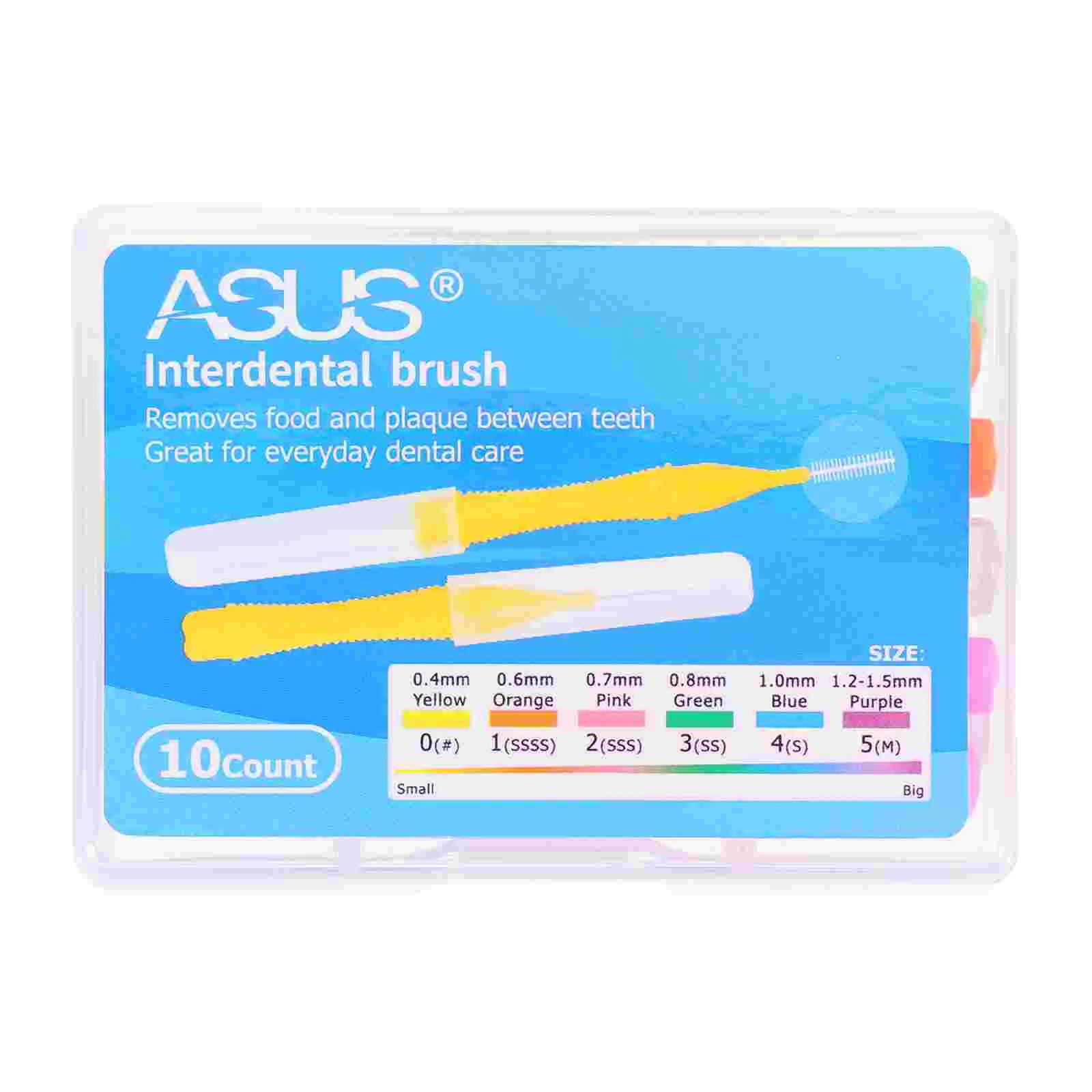 

10pcs Portable Practical Reusable Reliable Oral Care Tools Toothpick Flossers Interdental Brushes