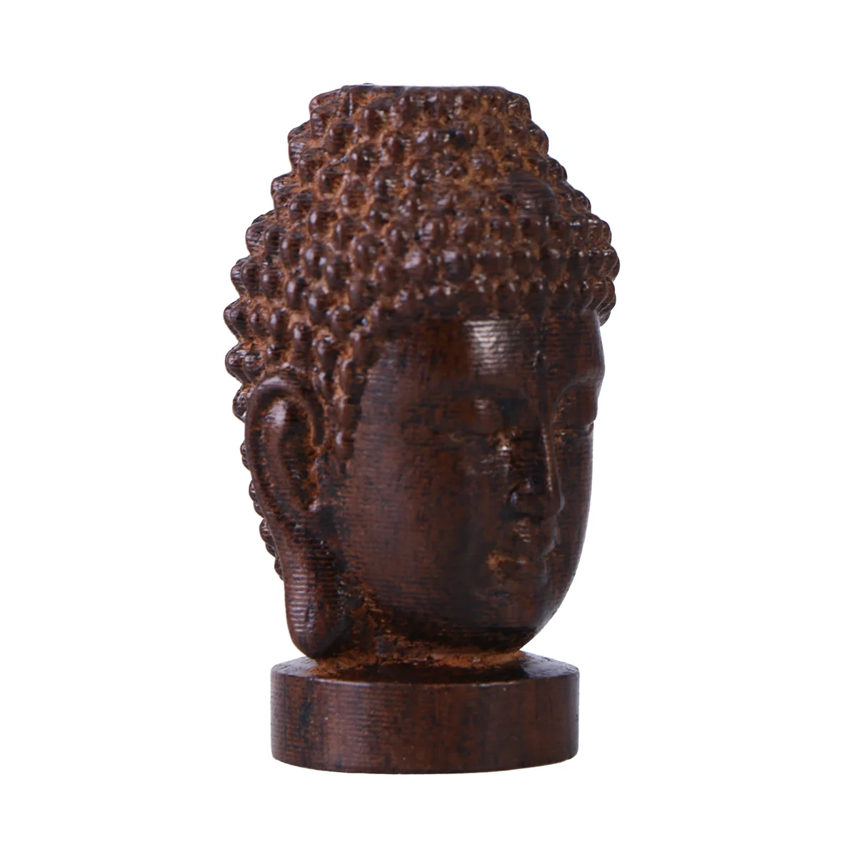 

Statue Shakyamuni Decorations Wooden Sakyamuni Head Figurine Home Vintage Meditation Miniature Buddhism Ornaments Religious