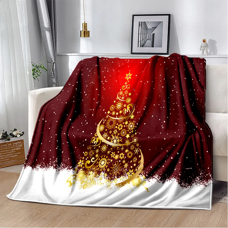 

Christmas Gift Soft Plush Sofa Bed Throwing Cartoon Picnic Blankets Modern Flannel Blanket Cover Gedruckt Bettdecke Geschenk