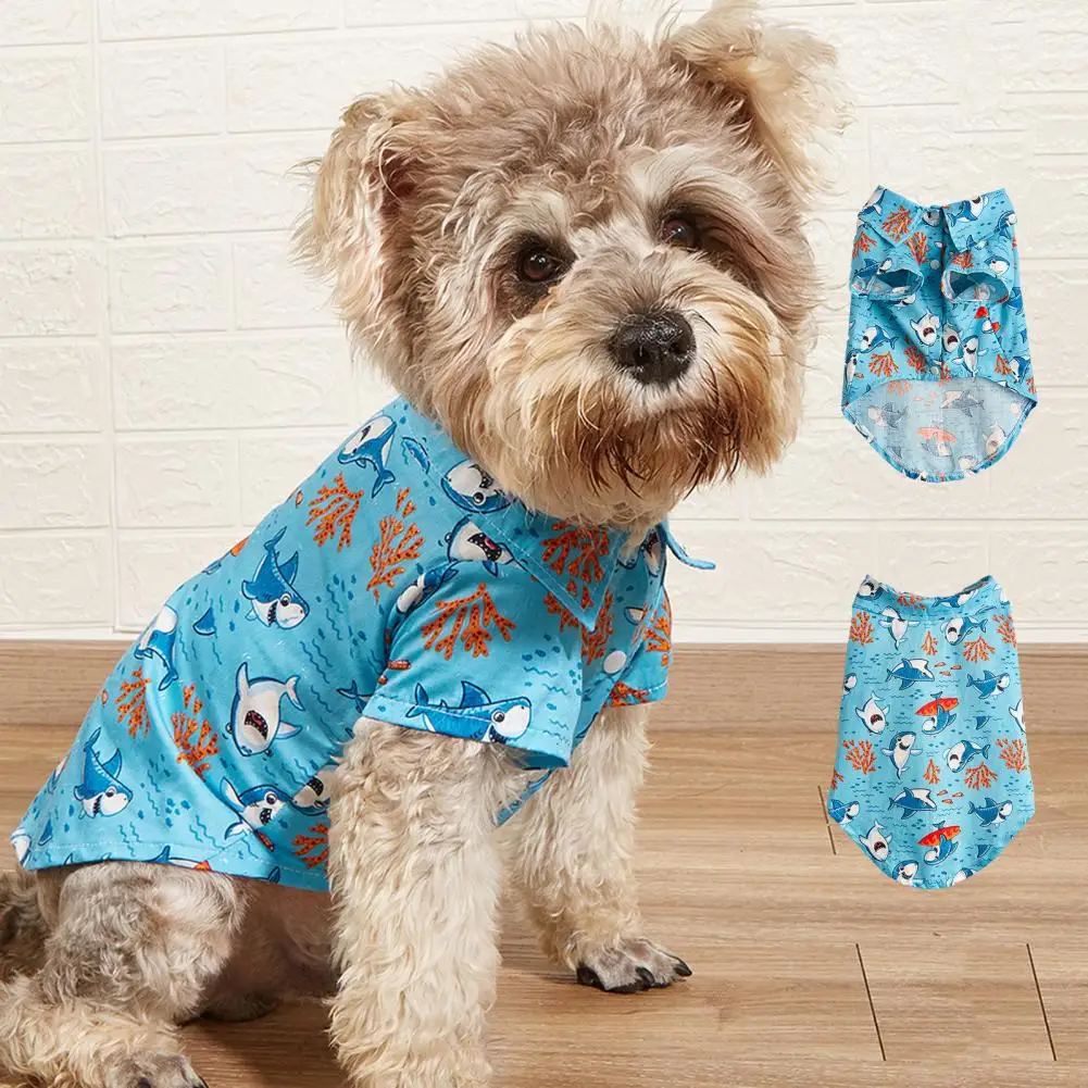

Lovely Dog Costume Soft Breathable Protect Skin Dogs Cats Short Sleeve Tops