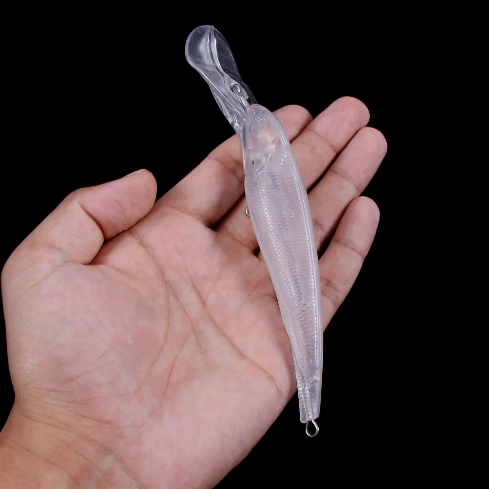 

HENGJIA 10 шт., пустая рыболовная приманка, Неокрашенная, «сделай сам», 16,5 см, 25,3 г, искусственные рыболовные приманки, приманка в виде гольяна, ис...