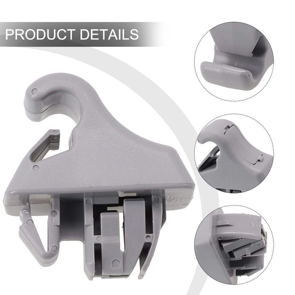 

Car Sun Visor Hook Clip Bracket Beige Sunvisor Holder Fastener Clip For Mitsubishi Pajero 2003-2006 MR779704 Car Accessories