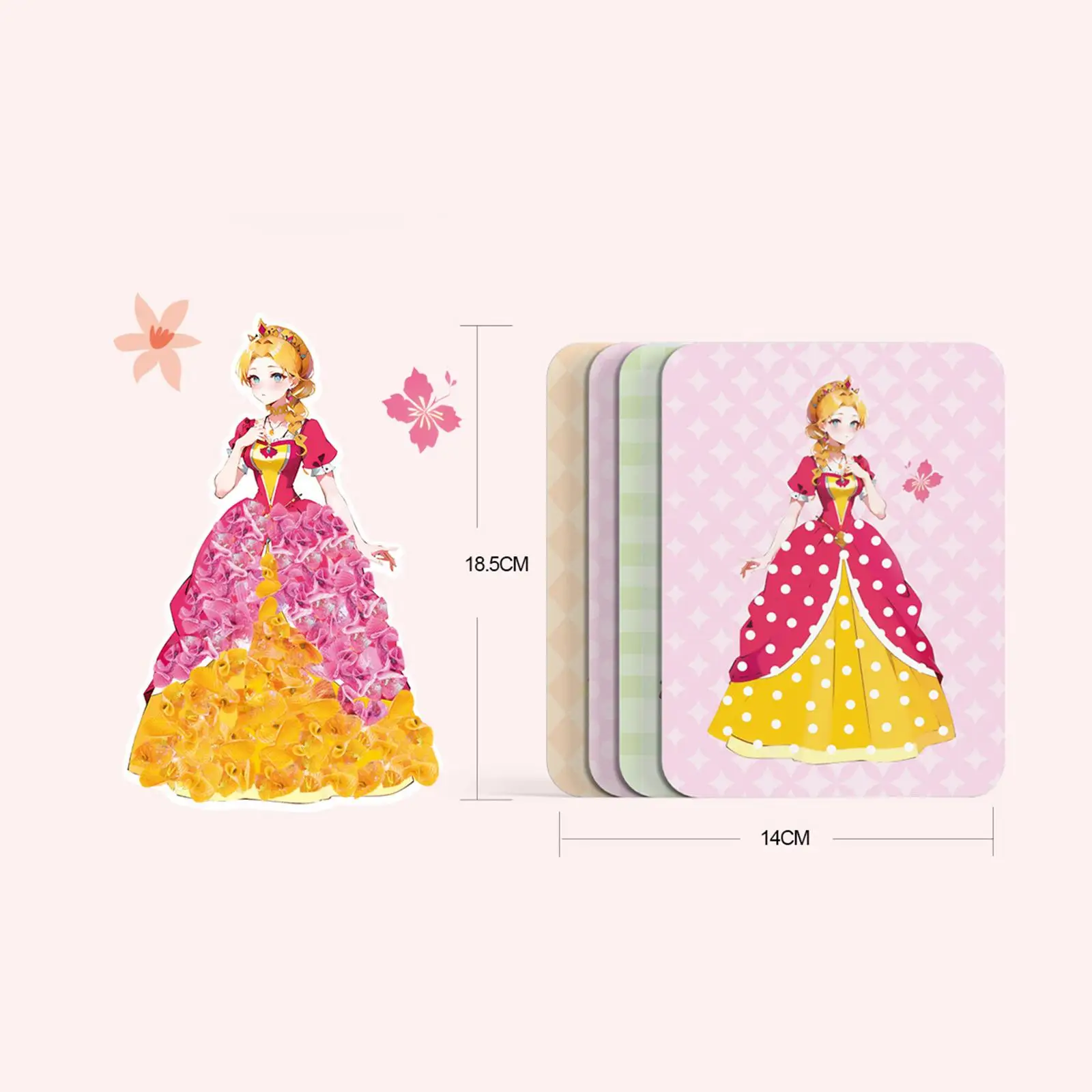 

DIY Painting Sticker Craft Toys DIY Craft Kits Princess Dress up Activity Book DIY Poking Drawing Boards for Kids Children Gifts