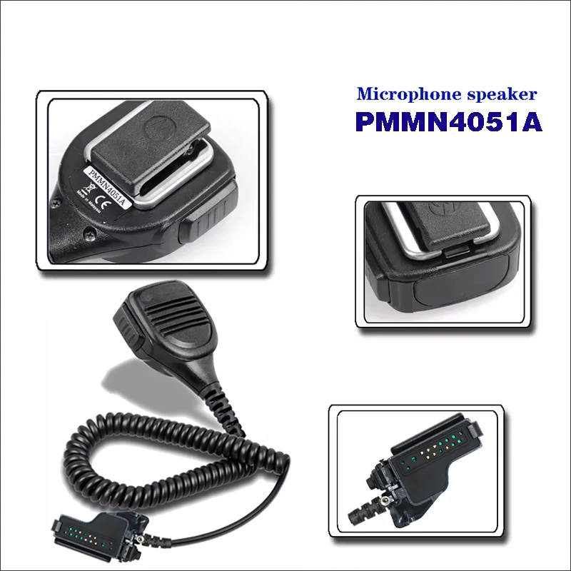 PMMN4051A Дистанционный динамик с аудиоразъемом 3 5 мм IP56 Водонепроницаемый для Motorola