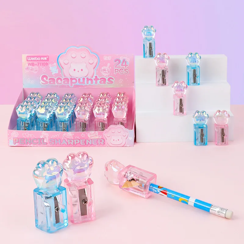 Weibo канцелярские принадлежности детские креативные мультяшные лазерные точилка