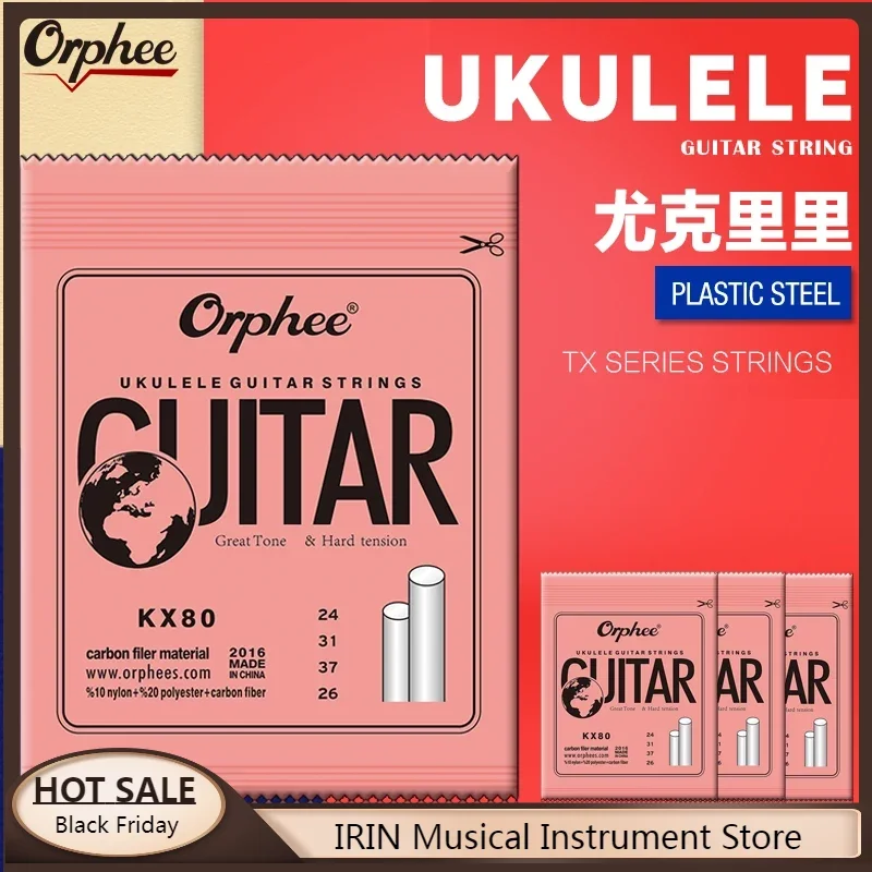 

Orphee KX80 Струны для укулеле пластиковый нейлон микс мягкий на ощупь яркий звук обычный начальный уровень детали укулеле & аксессуары