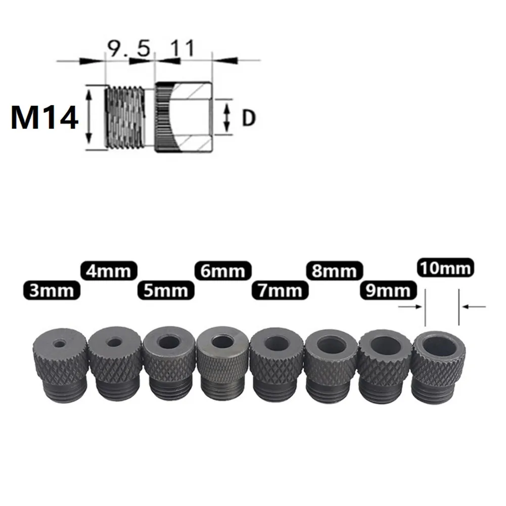

1pc 3mm-10mm M14 Drill Sleeve For Doweling Jig Hole Drilling Locator Drill Guide Bushing Carpenter Woodworking Tool