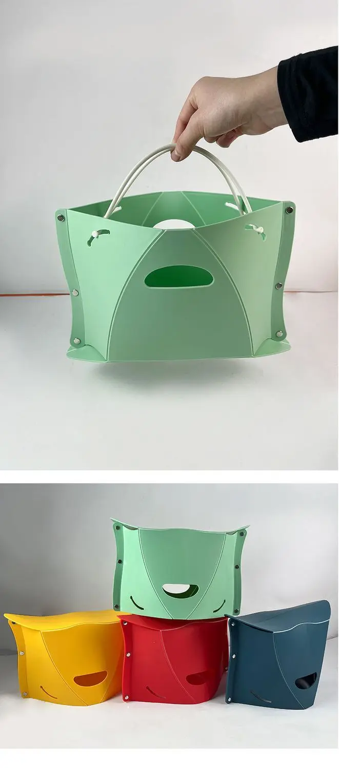 

Multi-functional folding outdoor fishing chair portable travel paper stool household stool, variable handbag