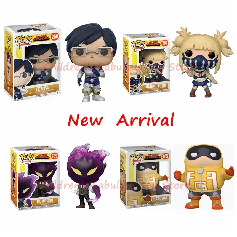 Новейший FUNKO POP My Hero Academy Tenya # 250 Тога 787 Куроги 789 Fatgum 985 виниловая фигурка модель