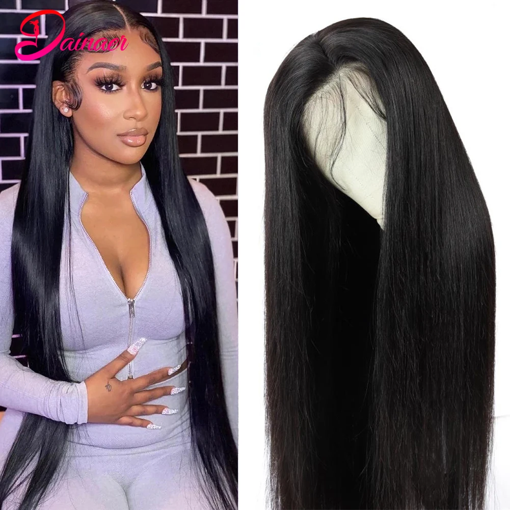 Malaysian Straight Lace Front Wig Human Hair 13x4 Lace Frontal Wig Remy Hair Wig For Black Women Straight 4x4 Lace Closure Wig