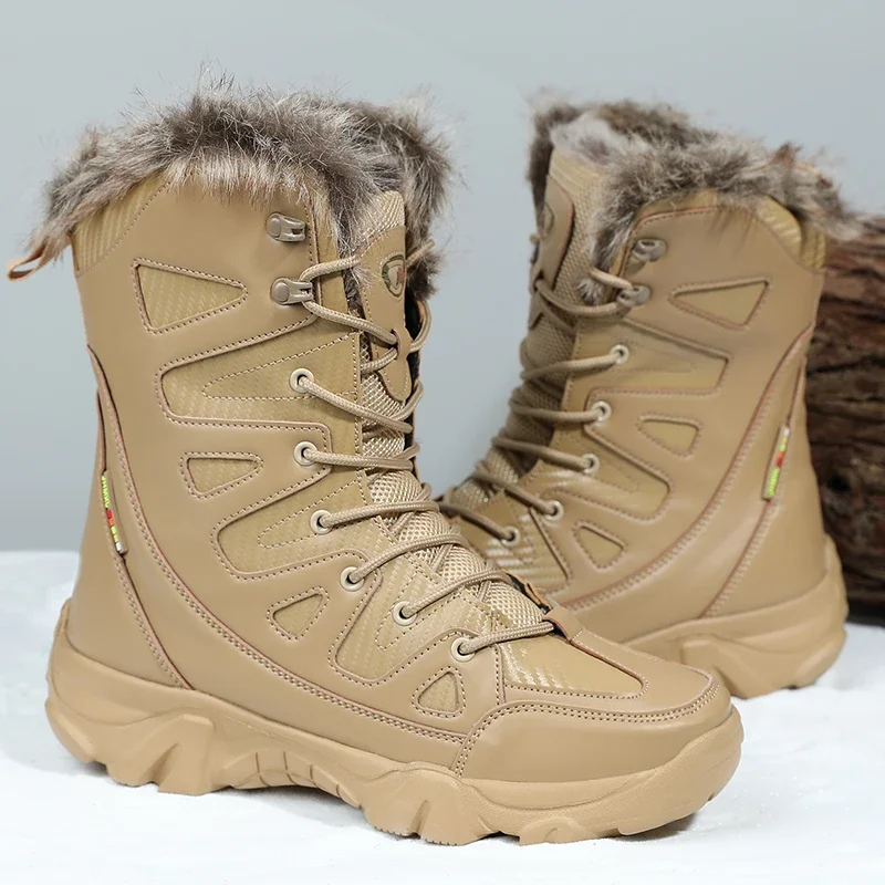 

Men's 2024 fashion winter new high-top boots Fashion snow boots for men and women cross-border plus-size shoes