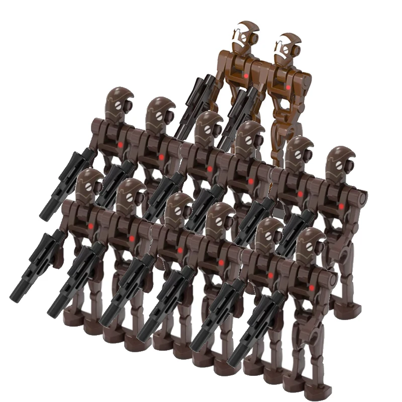 

14Pcs / Lot Battle Droid K2-SO Combat Robot Bricks Set Model Building Blocks Model for Children Birthday Gift Toys