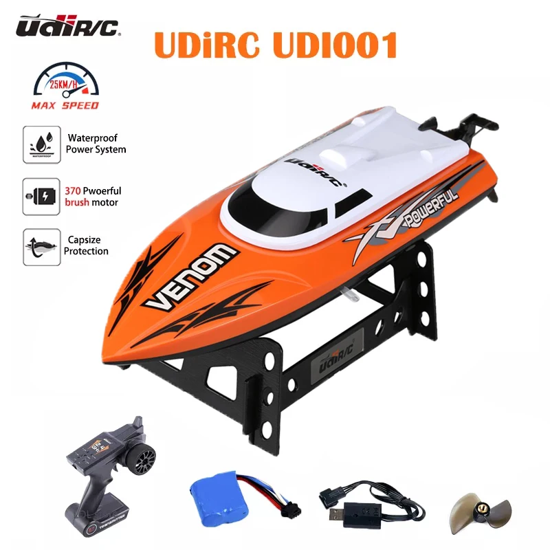 

UdiRC UDI001 Venom 2.4GHz High Speed Electric RC Boat Speedboat Remote Control Speedboat Children'S Summer Water Toy