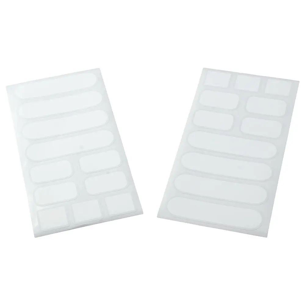 

132 Pieces Removable Food Labels Stickers Small Labels White Blank Labels Removable Price Tags Labels Stickers with Marker Pen