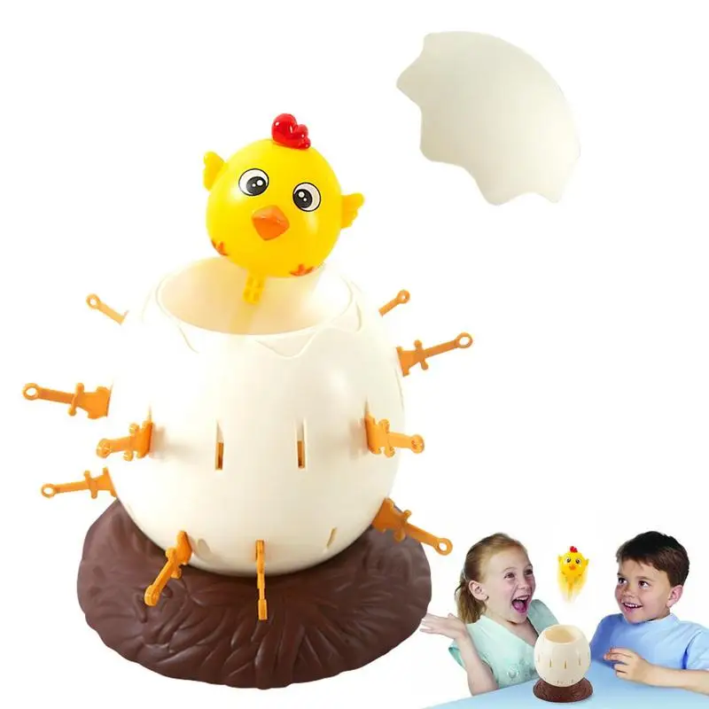 

Children's Action Board Game Toy Safe And Smooth Chick Roulette Game Toy Parent-Child Interactive Novelty Tricky Toy For Kids Bo