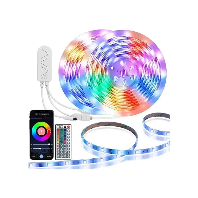 Фото Светодиодная лента STTL по заводской цене, умная, 5В USB, SMD 5050, 4м, 120 светодиодов, управление через приложение, RGB, для телевизоров разного размера №1