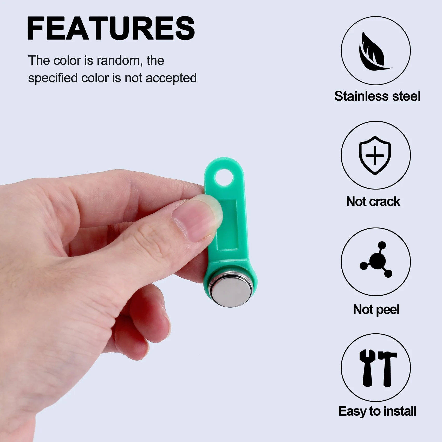 Фото 10 шт./лот перезаписываемый RFID контактный ключ памяти RW1990 IButton для копирования карт Сауна Даллас ключи карты хит продаж №2