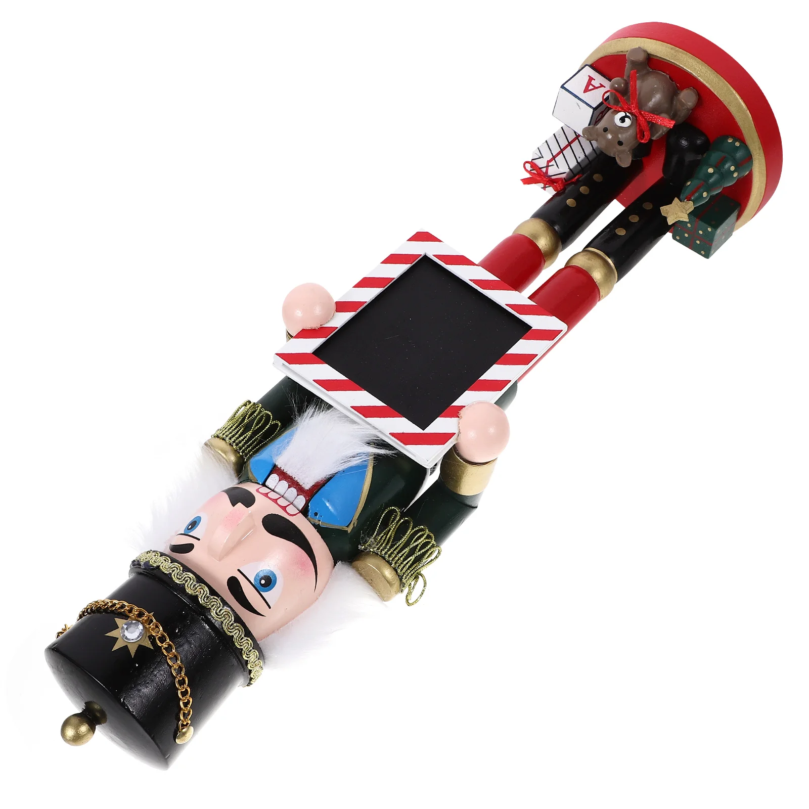 

Wood Christmas Nutcracker Crafts Statue Nutcracker Puppet Ornaments Tabletop Soldier New Year Party Christmas Decorations