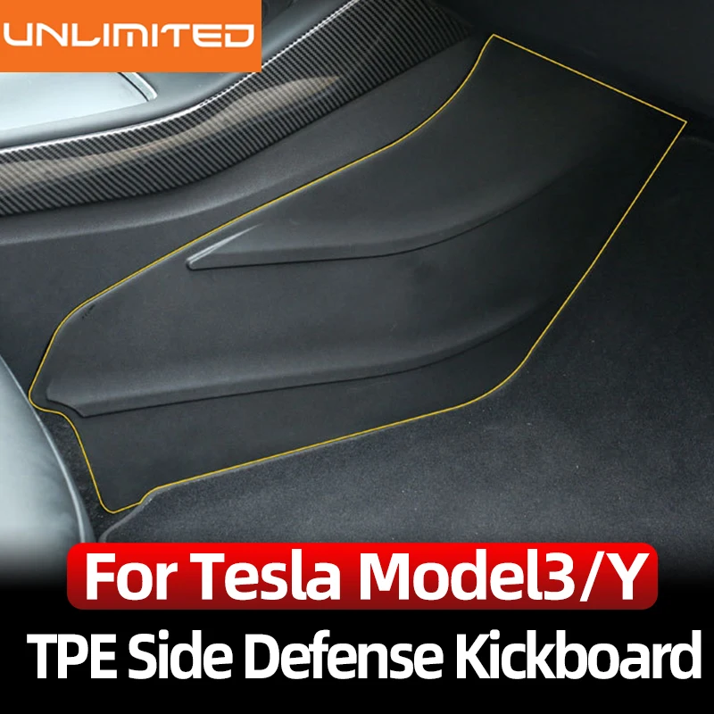 

Декоративная подкладка для ног Tesla модель Y, Защитная, из термопластичного полиуретана (tpu), для боковой обороны автомобиля