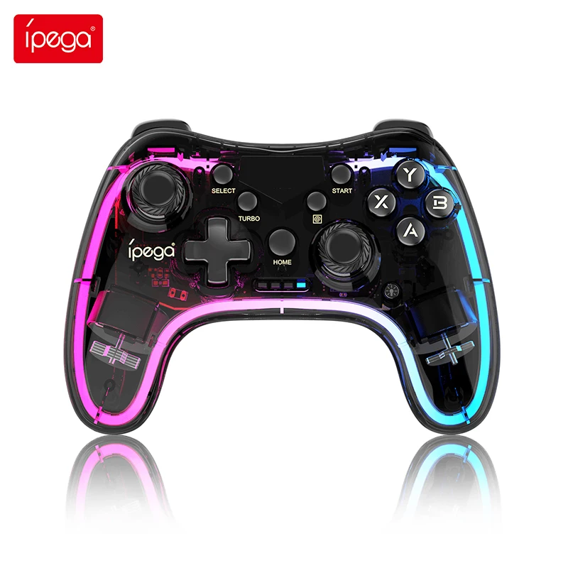 

Ipega PG-9228 Bluetooth Game Controller RGB Colorful Transparency Gamepad for Nintendo Switch iOS MFi Games Android Smart Phone