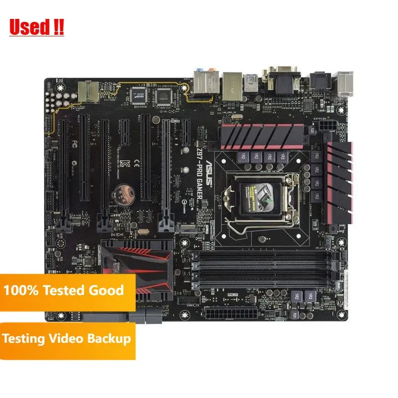 Материнская плата ASUS Z97-PRO GAMER 1150 DDR3 Core i7 4790K i5 4670K процессоры Intel Z97 PCI-E 3,0 32 Гб ATX M.2 SATA3 6 × USB3.0