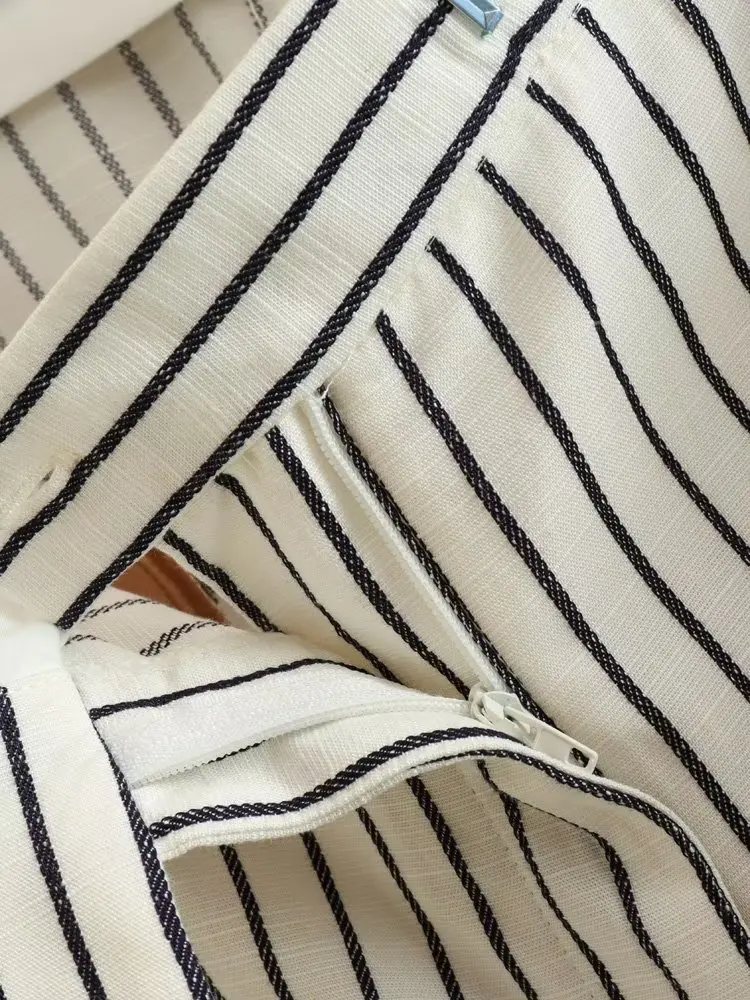 Увядшие Британские ретро брюки в полоску стиле бойфренда модные повседневные с