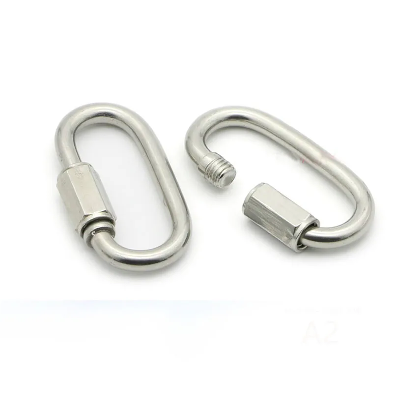 

10Pcs 1/4 Inch 6mm Quick Link Chain Rope Cable Strap Connector Rigging