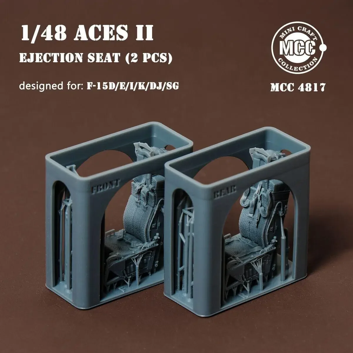 MCC 4817 1/48 ACES II Выбросное сиденье для F-15D/E/I/K/DJ/SG (2 шт.) Деталь с 3D-печатью