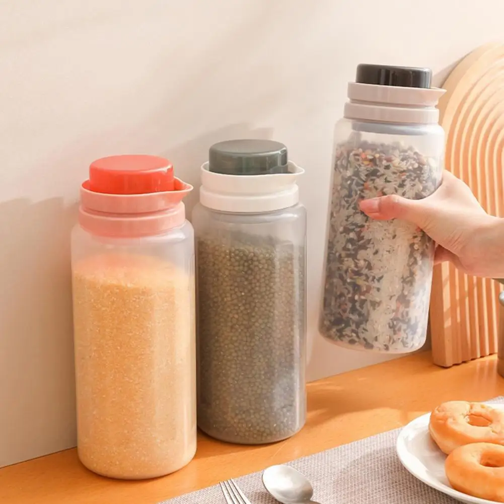 

1.5L Food Storage Holder Great with Scale High Capacity for Kitchen Food Storage Box Food Storage Jar