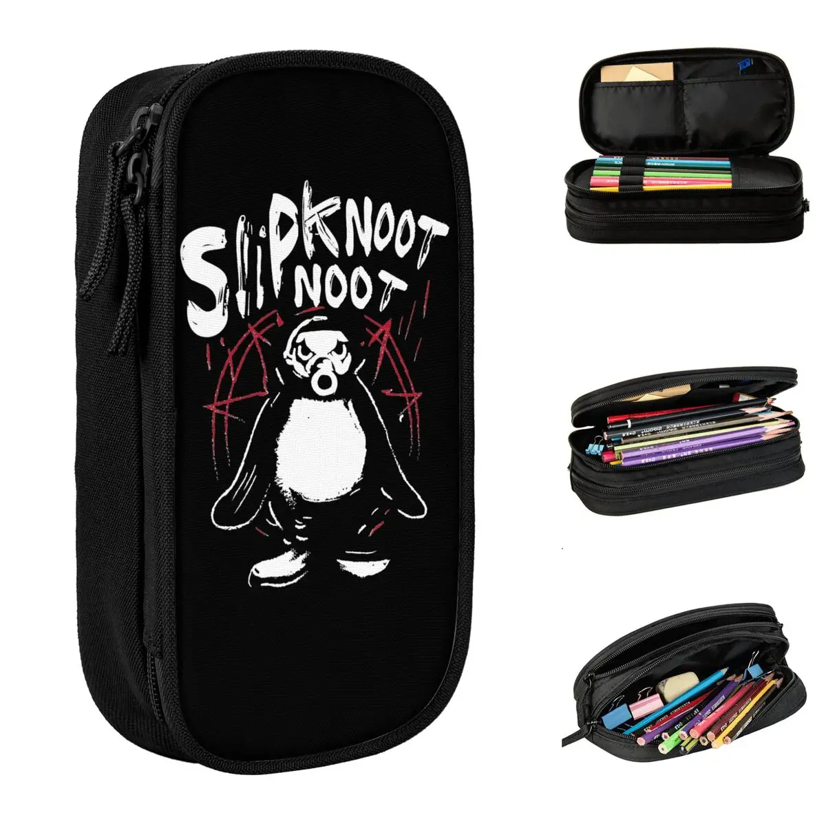S-Slipknots Death Metal Goth Hard Rock пеналы Slipknoot Noot Penguin коробка для ручек сумки детские большие
