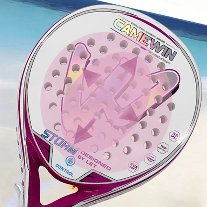 CAMEWIN Paddle Racket для взрослых профессиональное углеродное волокно мягкое теннисное