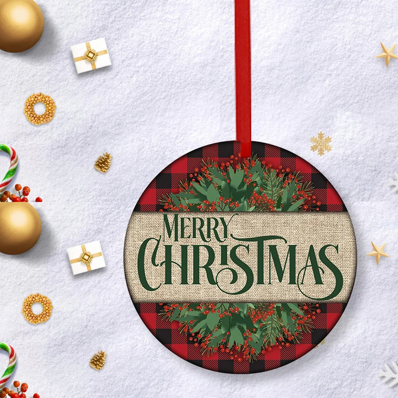 

Decorative Christmas Day Christmas Day Custom Design MDF Christmas Ornaments Merry Christmas