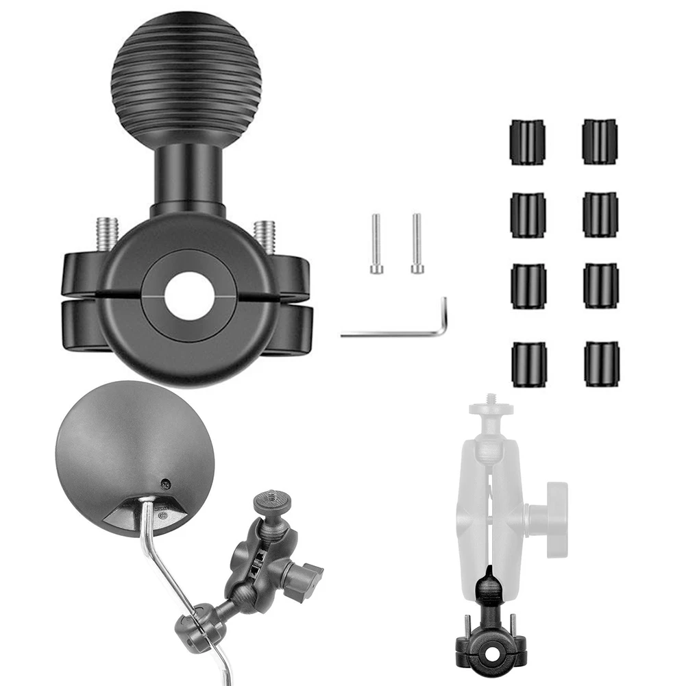 

1pc Ball Head Adapter For Mounts RAM-B-408-75-1U Torque Medium Rail Base With B Size 1\" Ball Aluminum Alloy+Rubber