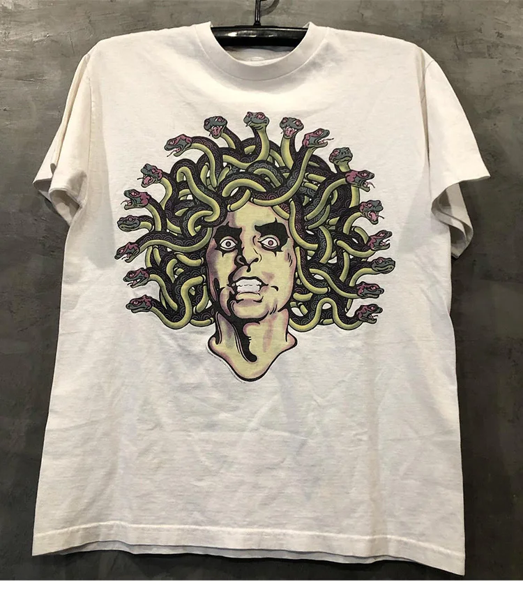 

T-shirts for men Alice Cooper Snake Head Rock Band Wolf Summer tshirt 22ss Clothes Camisetas Clothing Shakira High Street Women