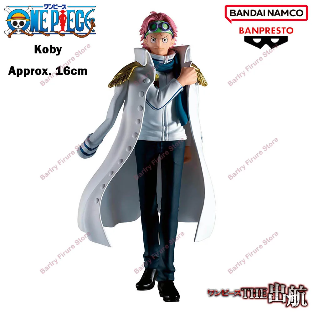 Фото BANDAI BANPRESTO One Piece The Shukko 16 см Koby Аниме Фигурка В наличии Коллекция Коллекция Модель Игрушки Праздничные Подарки №3