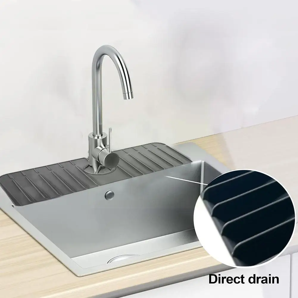 

Абсорбирующий коврик для кухонного смесителя, с защитой от брызг