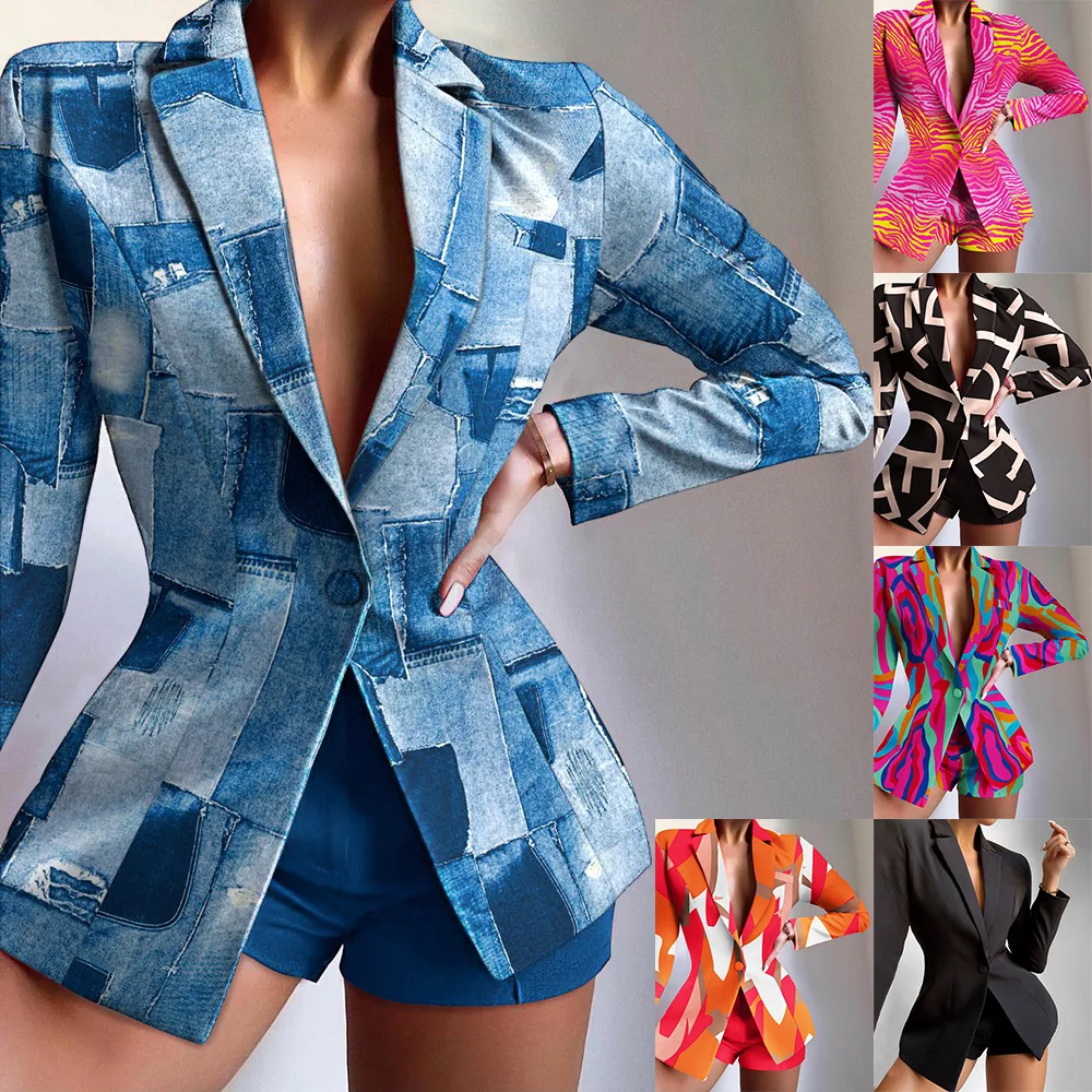 

Women's New Set 2 Pieces Summer Popular Fashion Suit Printing Shorts Suit Casual Shorts Caot Set Female Outfits 2022 Summer