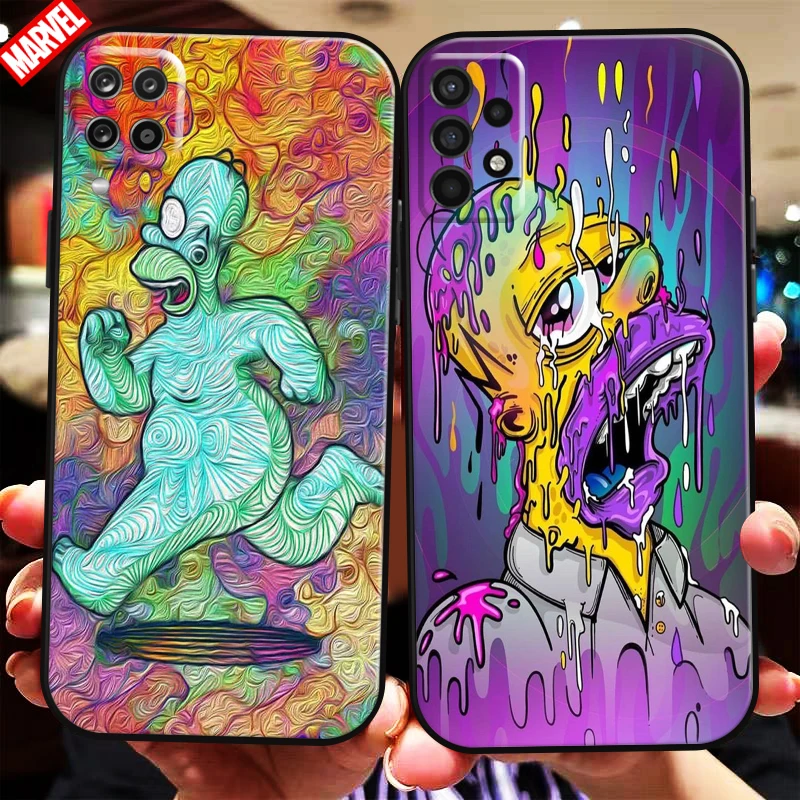 

Cute Homer S-Simpsons Family For Samsung Galaxy A11 A12 A21 A21S A22 A30 A31 A32 A42 A51 A52 A70 A71 A72 5G Phone Case Coque