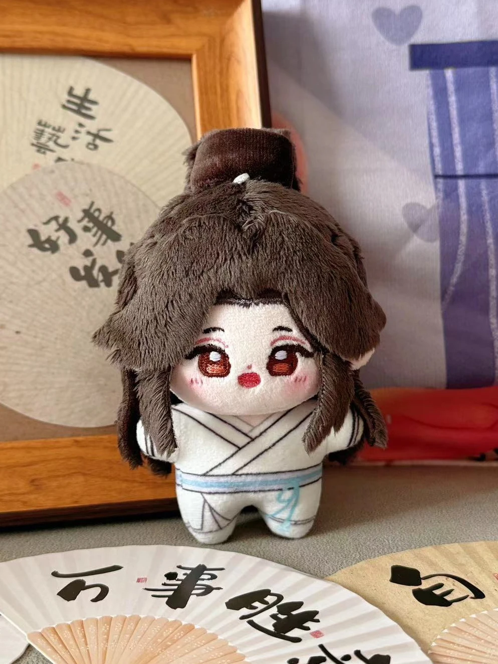Фото 12 см Tian Guan Ci Fu Плюшевые небесные чиновники Благословение Hua Cheng Xie Lian Qing Xuan Мягкие куклы Игрушки Брелки Рождественский подарок №4
