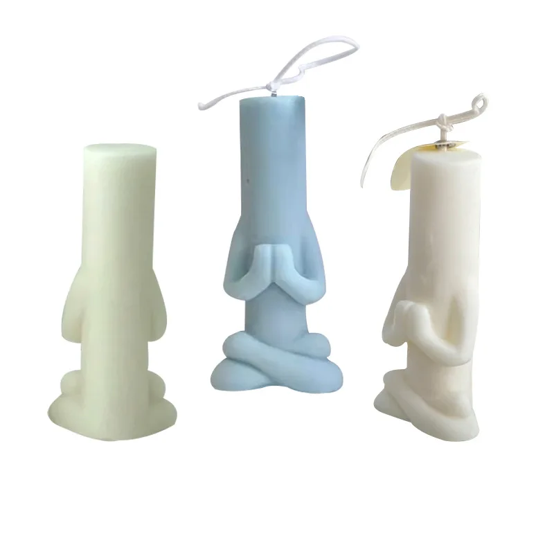 

Praying Candle Molds DIY Food Grade Silicone Molds for Handicraft Ornaments Making Cute Home Decor Scented Candle DIY Soap Molds