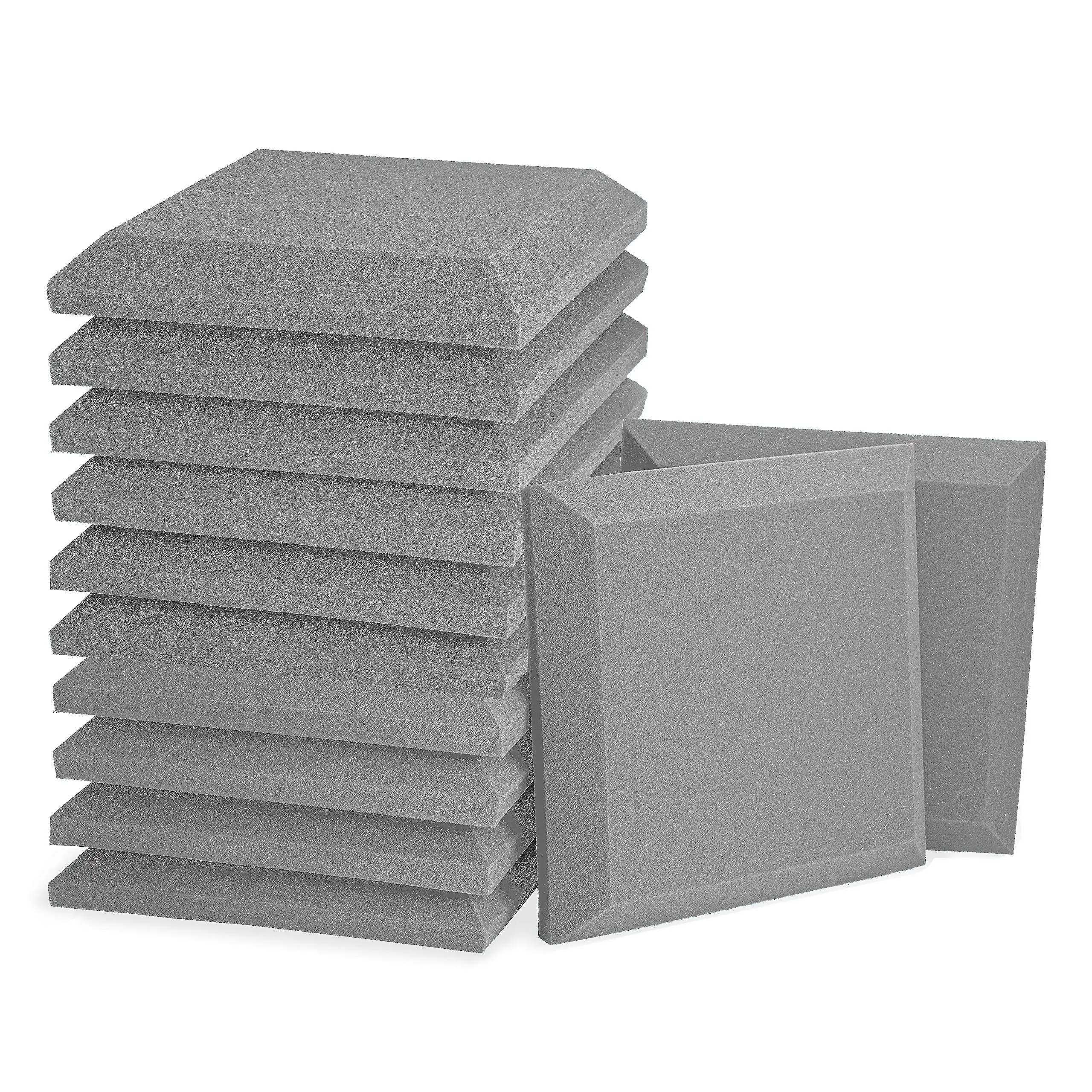 

4 шт. 50X50X5cm Студия Акустическая Звукоизоляционная пена Звукопоглощающая обработка плоская панель плитка Клин Защитная губка для дома стены