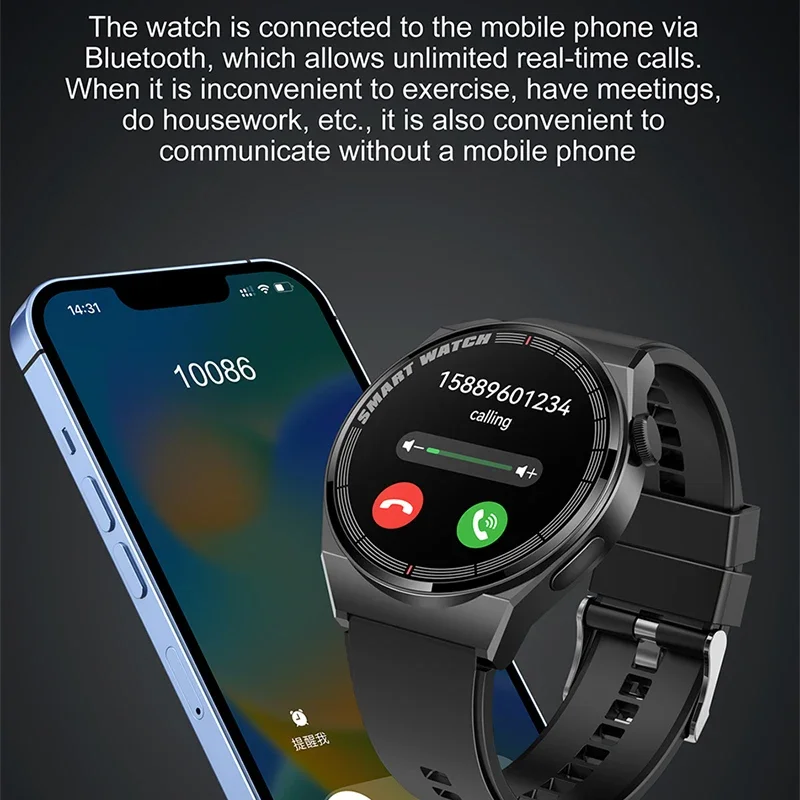 

Смарт-часы мужские с ЭКГ + ППГ, Bluetooth-вызовом, вращающаяся кнопка, спортивный браслет, водонепроницаемые пользовательские часы, умные часы для IOS, Android