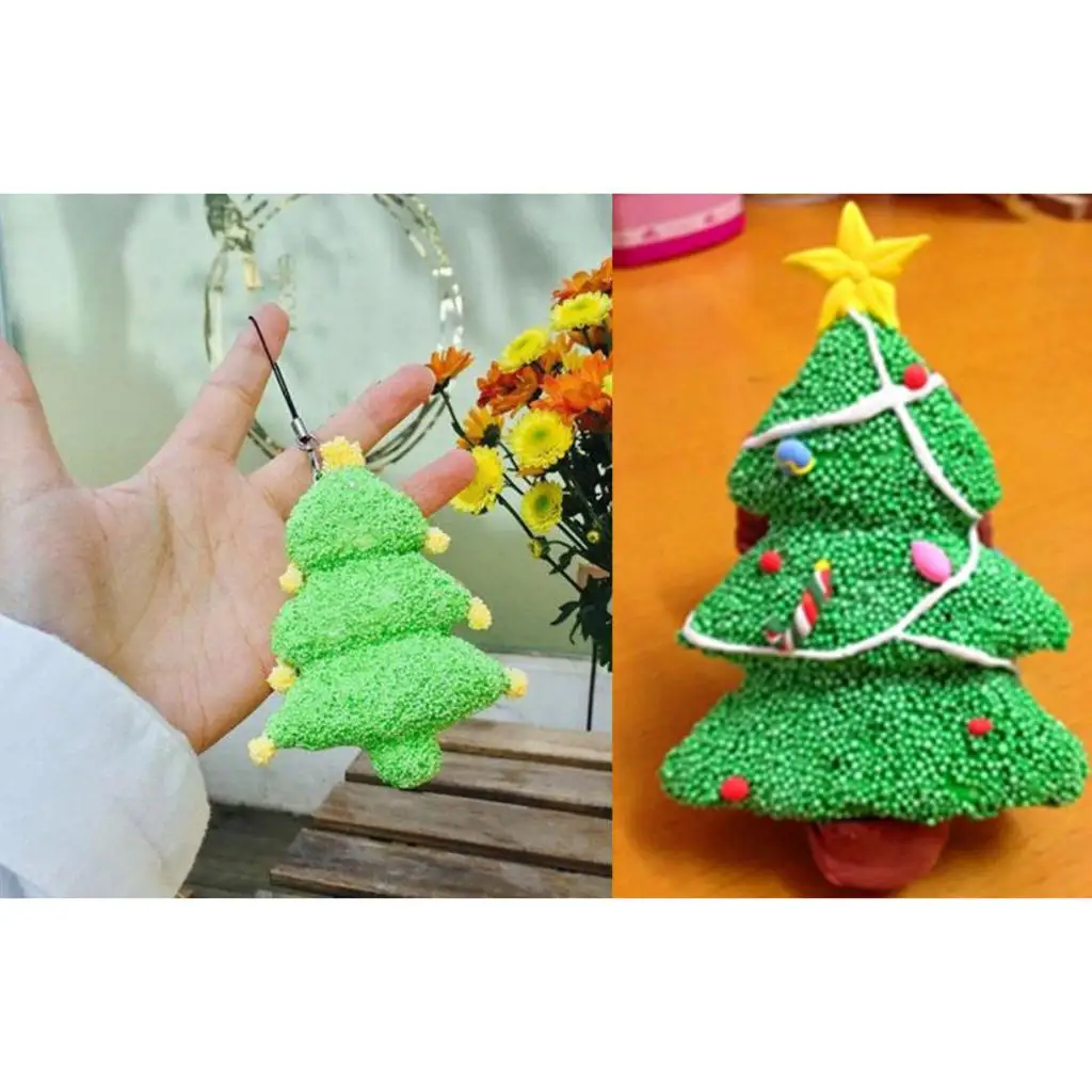 

20x 90x82mm Tree Foam DIY Christmas Tree Base Materials Ornaments