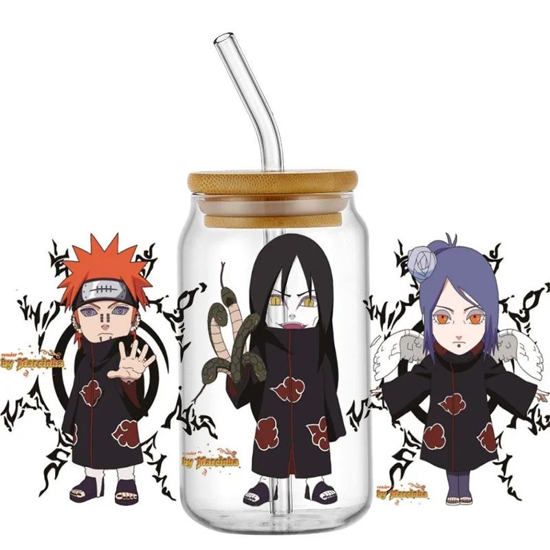 MINISO японский стиль ниндзя восход 3D наклейка 16 унций UF DTF индивидуальный логотип