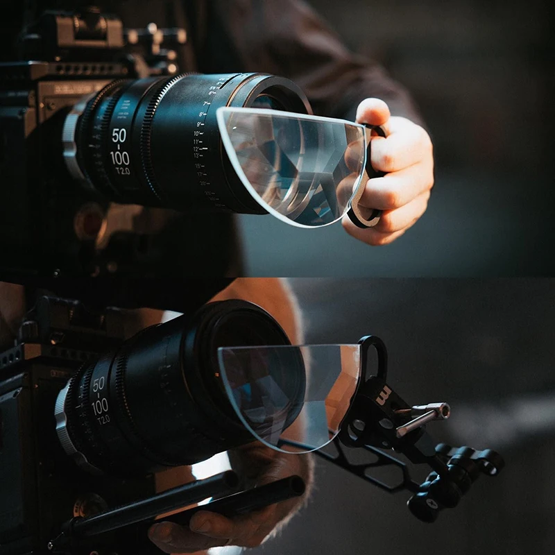 150мм Портативная раздельная диоптрическая оптическая стеклянная призма FX-фильтр.