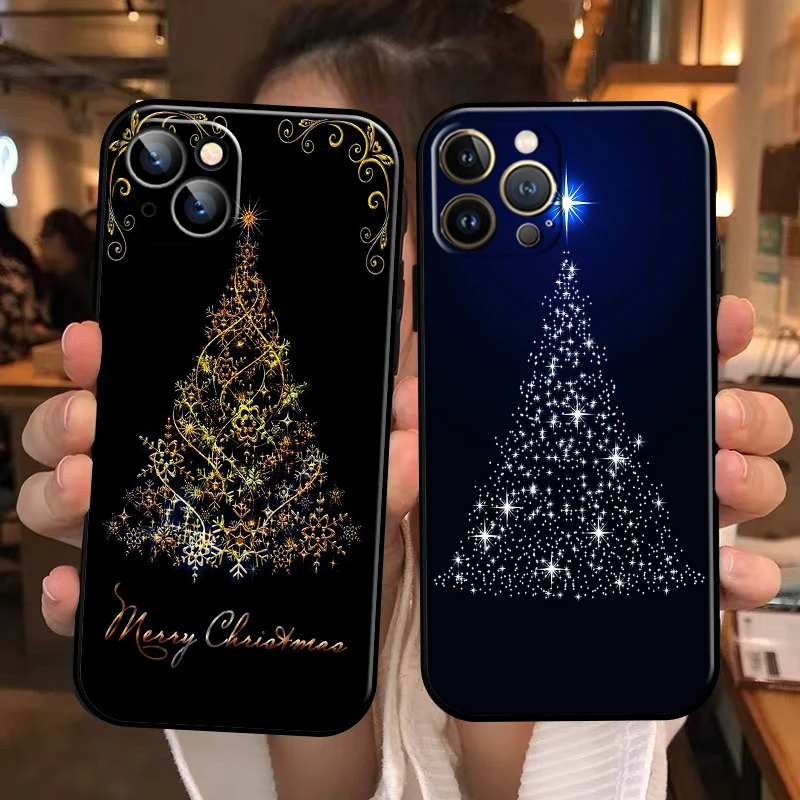 

Merry Christmas Tree Deer For Apple iPhone 13 12 11 Pro Max 13 12 Mini 5 5s 6 6S 7 8 Plus SE2020 X XR XS Max Phone Case Funda