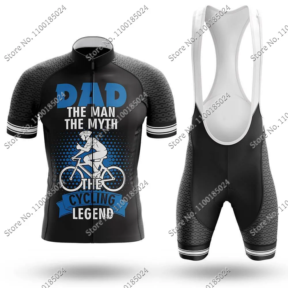 

Maillot 2022 Dad The Cycling Legend Cycling Jersey Set Summer Bicycle Clothing Road Bike Shirts Suit Bicycle Bib Shorts MTB Ropa