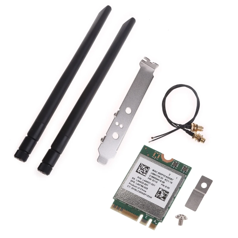 

RTL8822CE 1200Mbps Dual Band 2.4G/5Ghz 802.11AC WiFi Card NGFF M.2 Card for Bluetooth 5.0 Laptop/PC Support