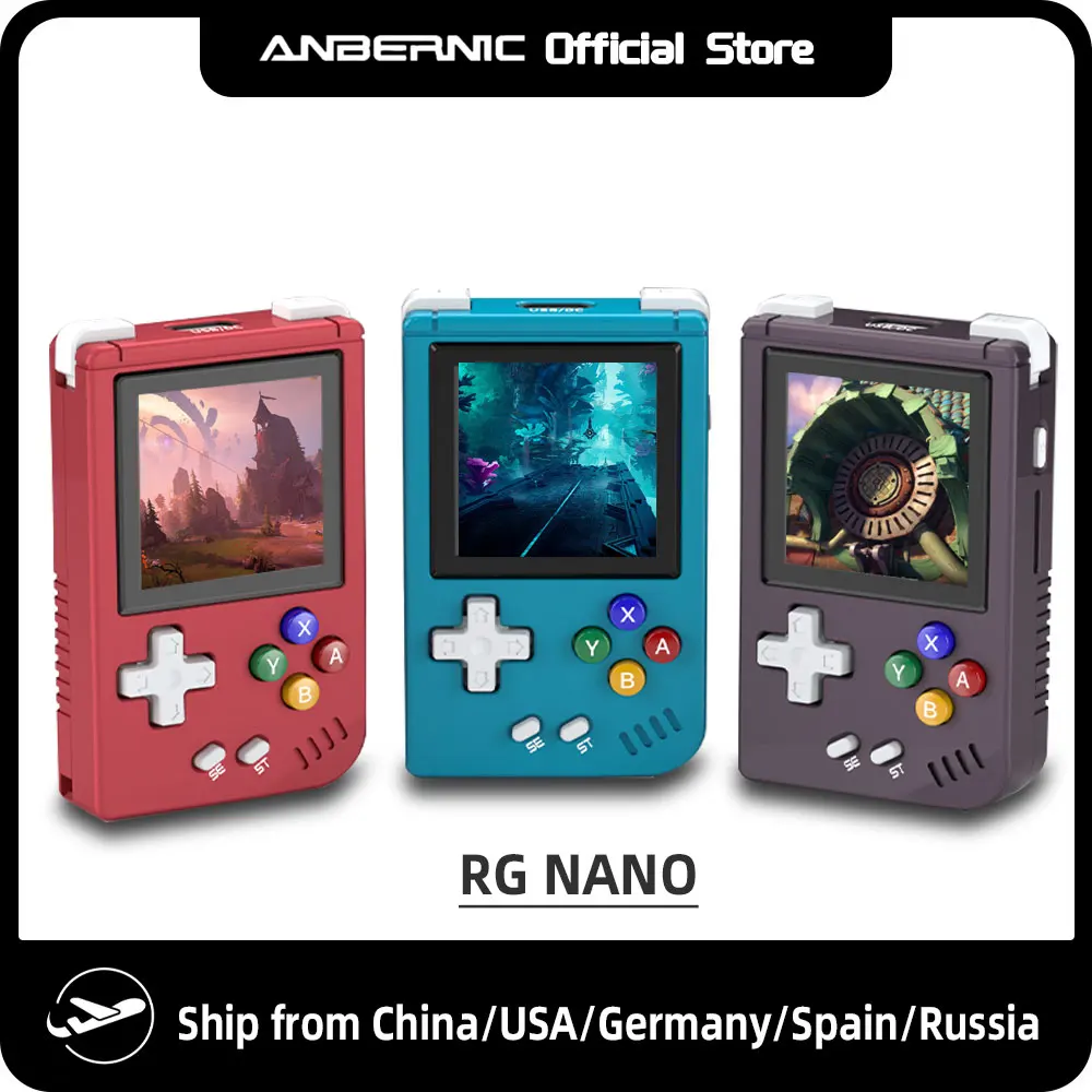 ANBERNIC RG NANO Карманный мини-портативный игровой плеер с металлическим корпусом 1